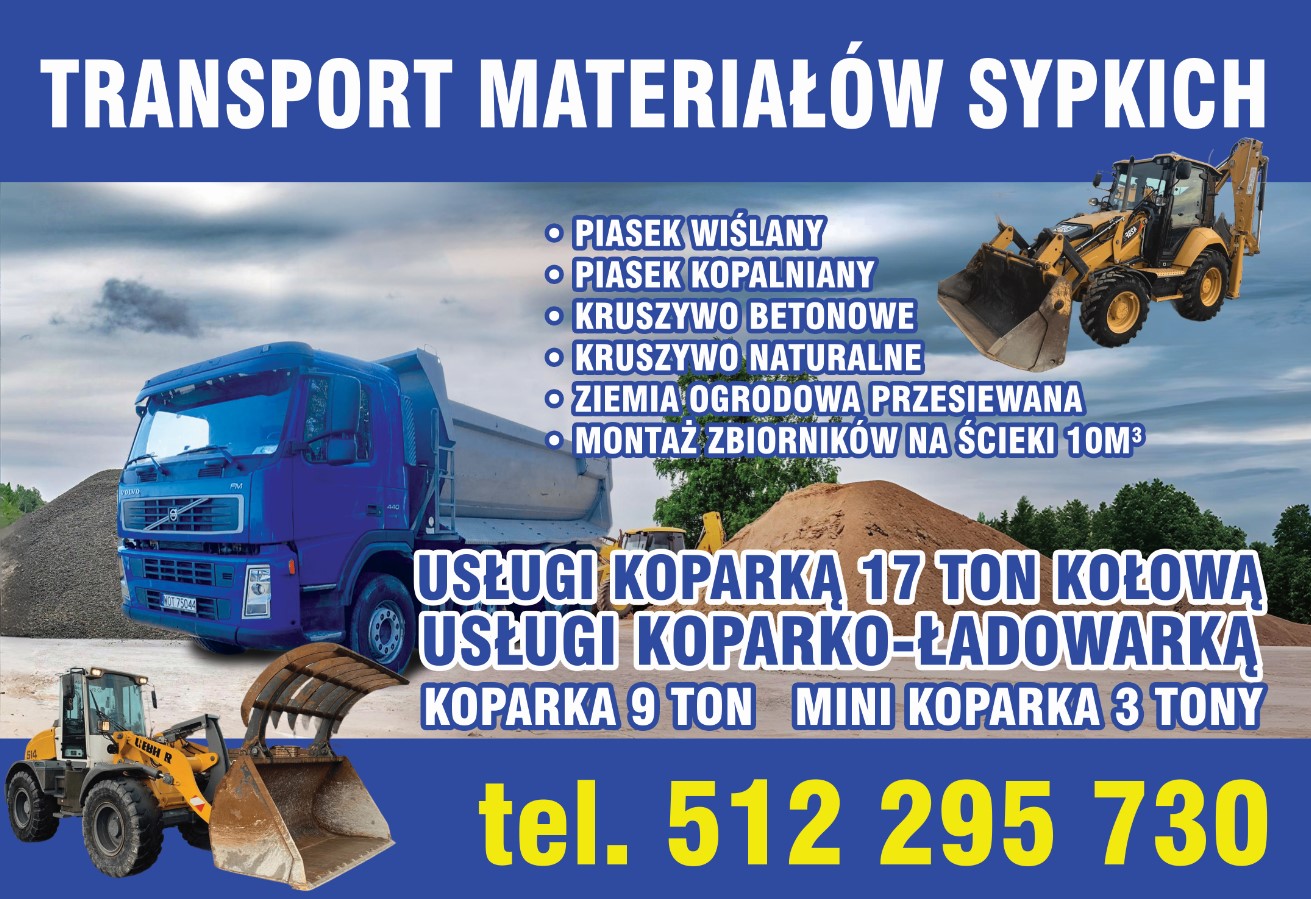 JUMAR Transport materialów sypkich - koparko ładowarka WARSZAWA-REMBERTÓW koparko ładowarka WARSZAWA-REMBERTÓW